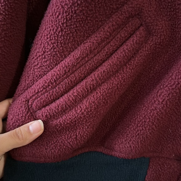 Vintage Lands End Fleece Bomber Jacket - Picture 7 of 8